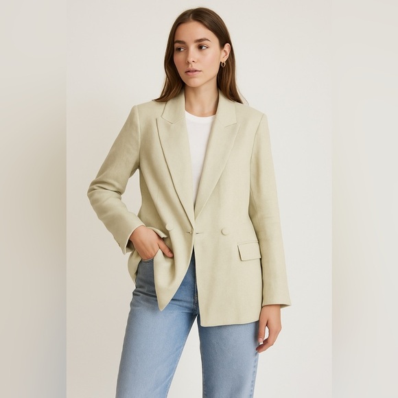 House of Harlow x Revolve Double Breasted Blazer Size Large - Picture 1 of 7